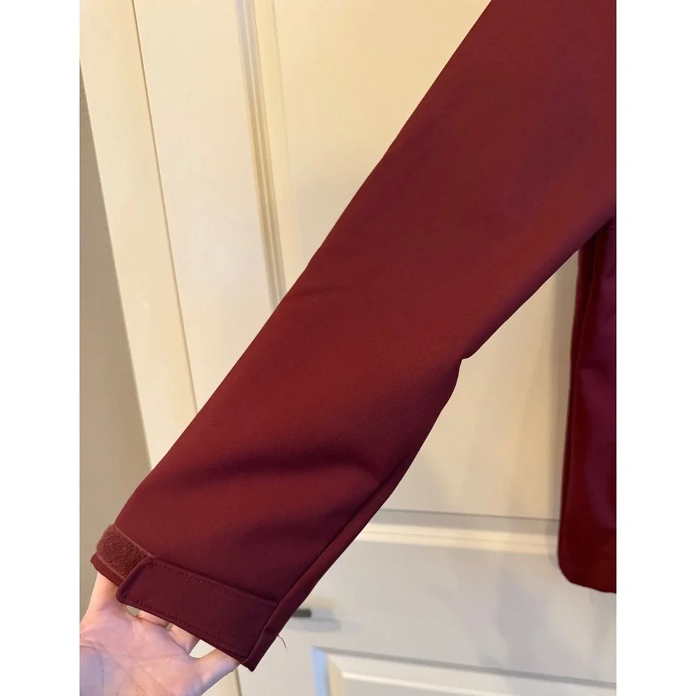 Mns‎ Columbia Rust Color Soft Shell Fleece Lined Full Zip Jacket S Gorpcore Fall